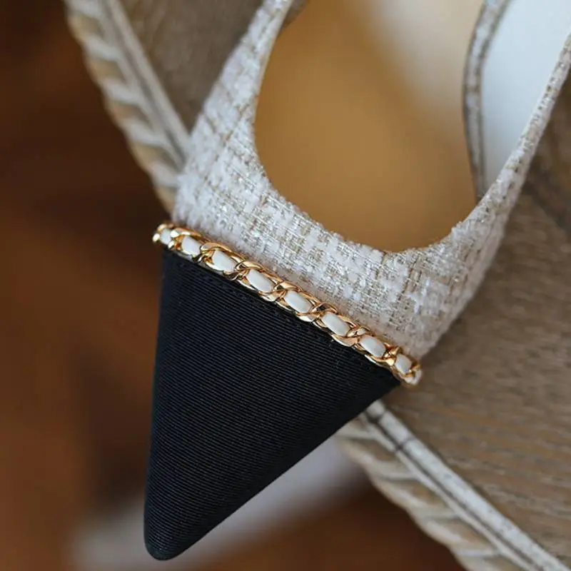Fashionable Chain High Heels-6