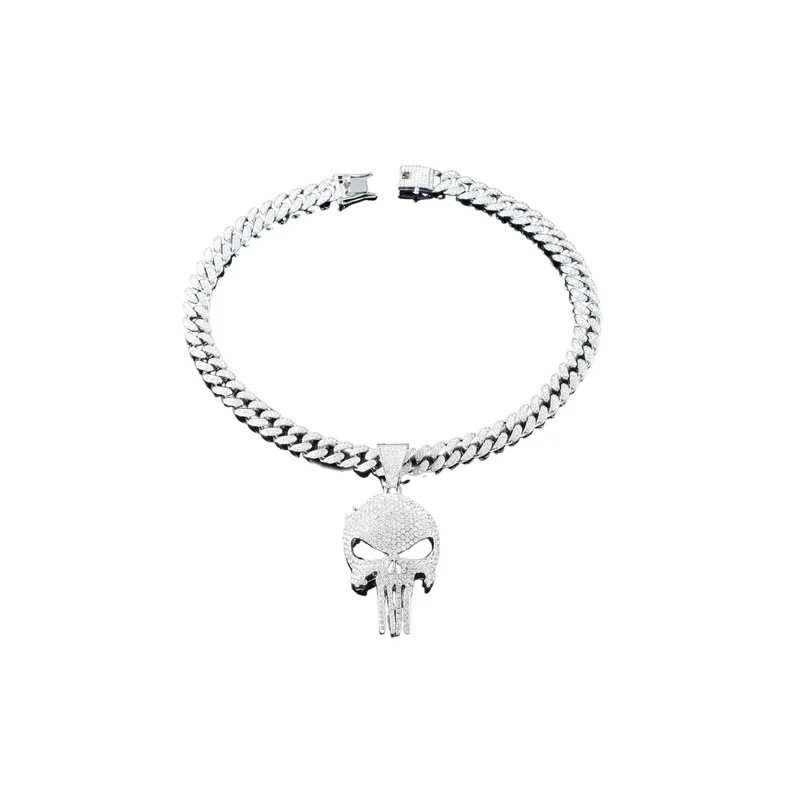 Skull Cuban Pendant Chain-0