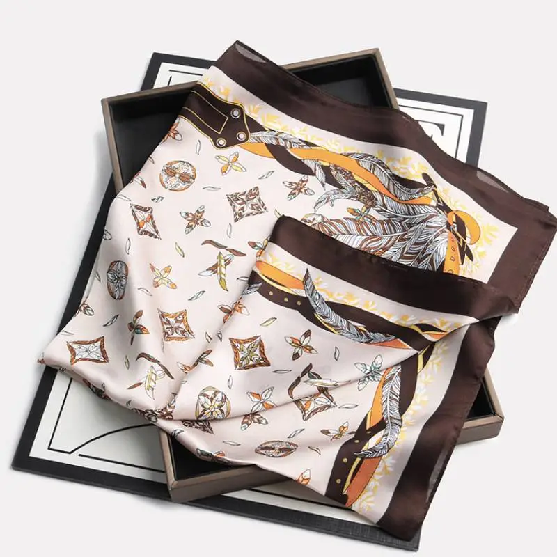 Fashionable Simple Silk Scarf Women-6