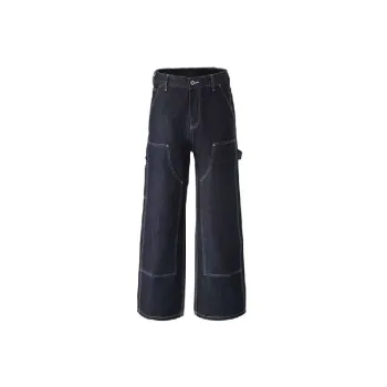 Fashionable Straight Leg Jeans Unisex