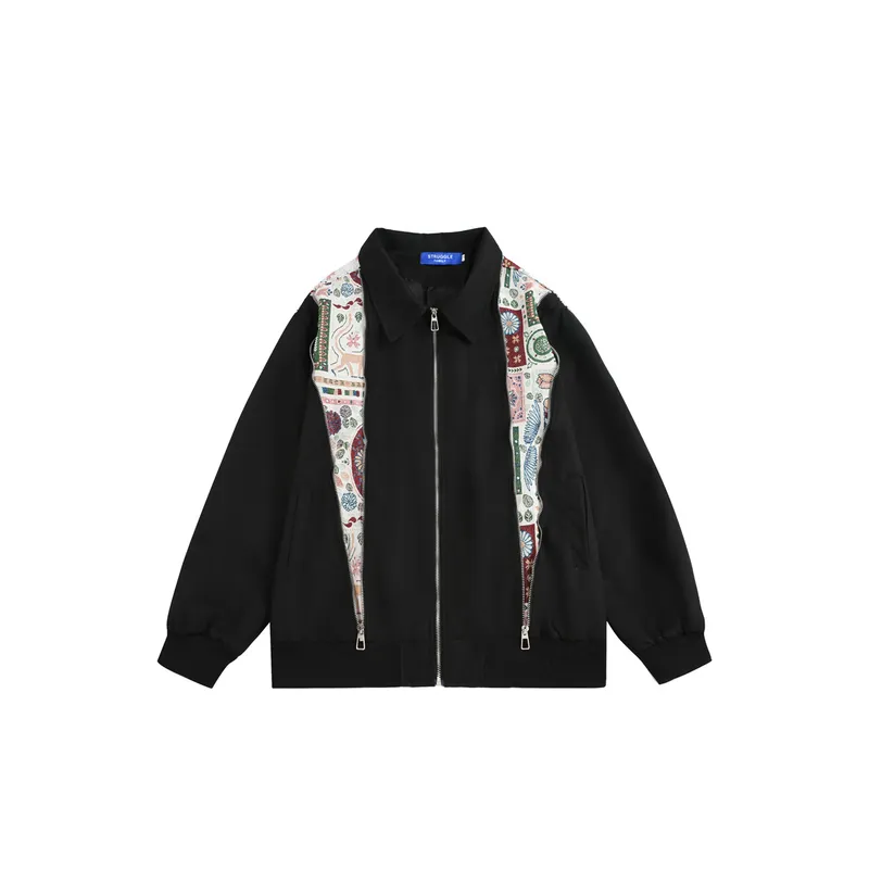 Trendy Stitching Collar Jacket-0