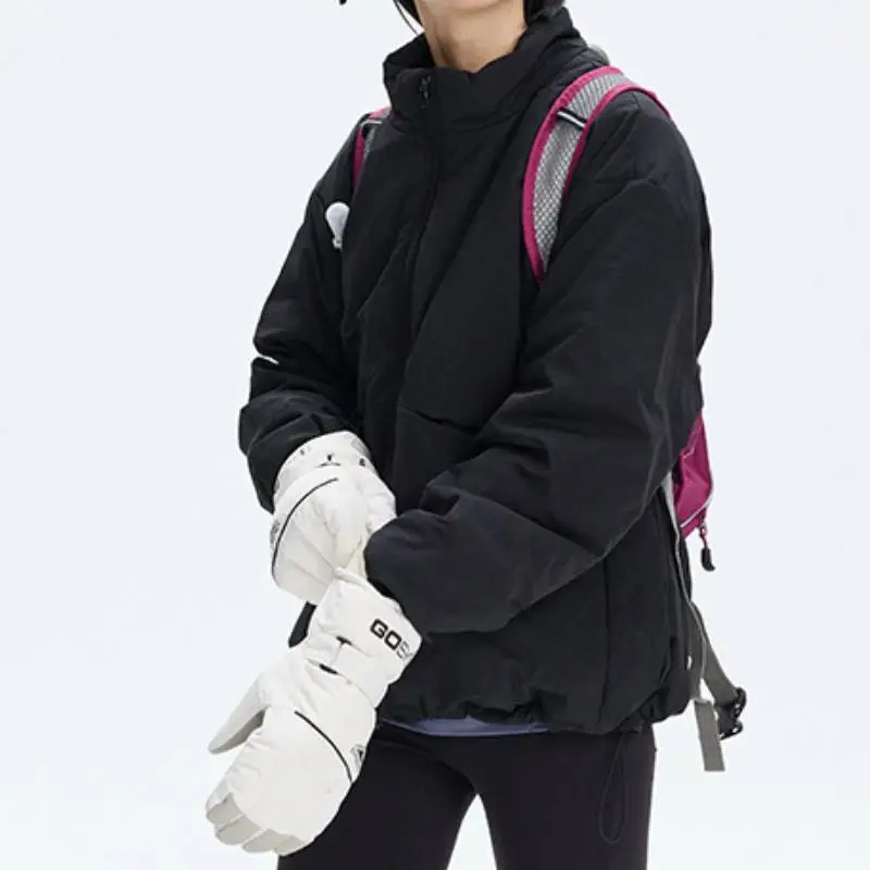 Casual Simple White Duck Down Jacket-14