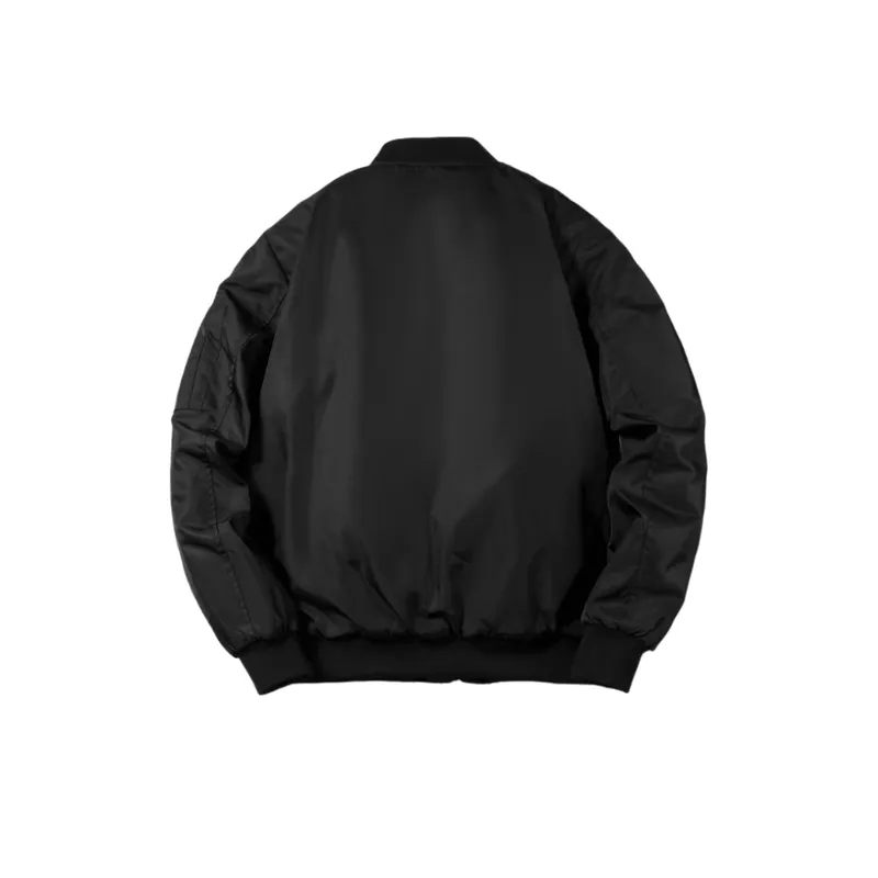 Thickened Stand Collar Flight Jacket-3