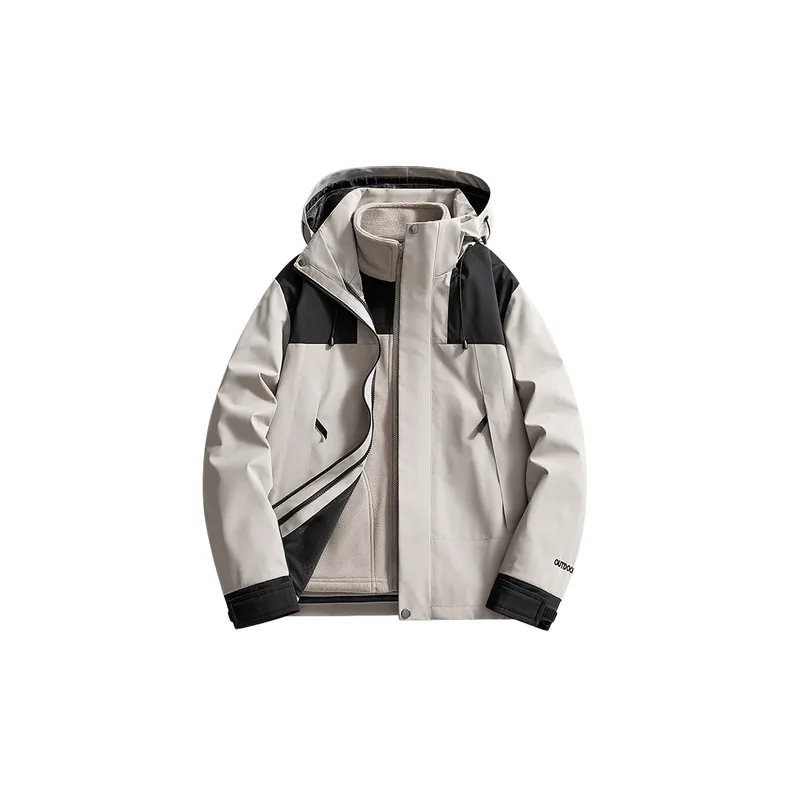 Fashionable Contrast Color Outdoor Jacket-2