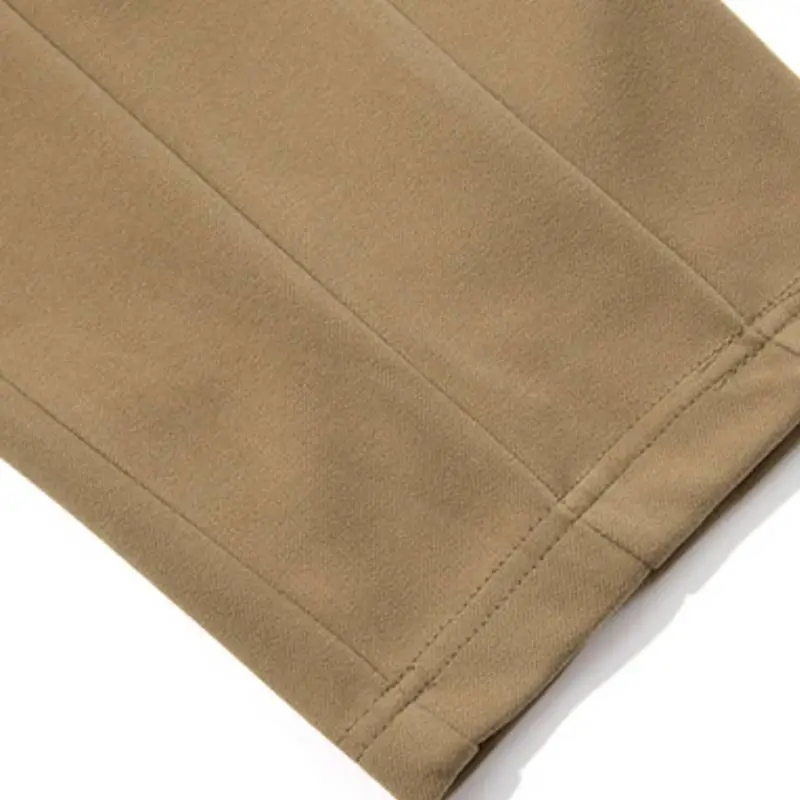 Trendy Plain Blended Synthetic Fabrics Casual Pants-4