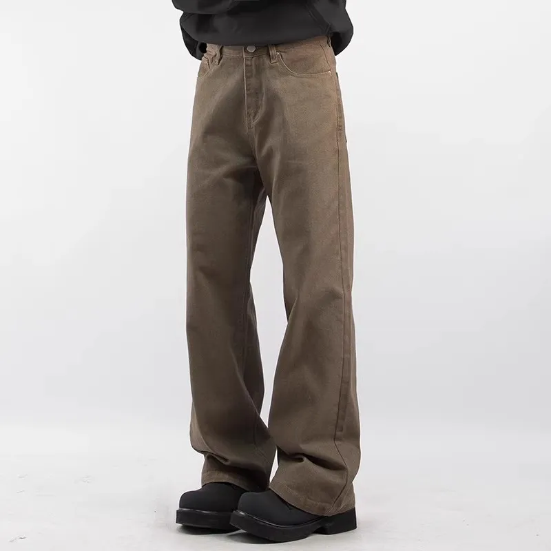 Fashionable Loose Polyester Casual Pants-1