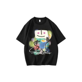 Thin Printed Casual Ice Silk Thin T shirt