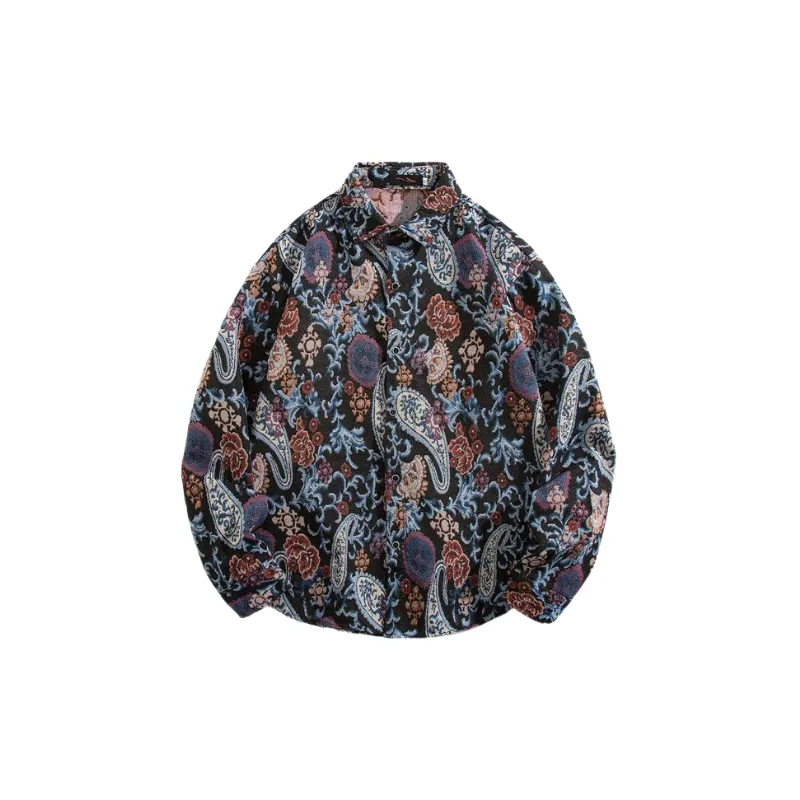 Retro Loose Cotton Blended Fabric Shirt-3