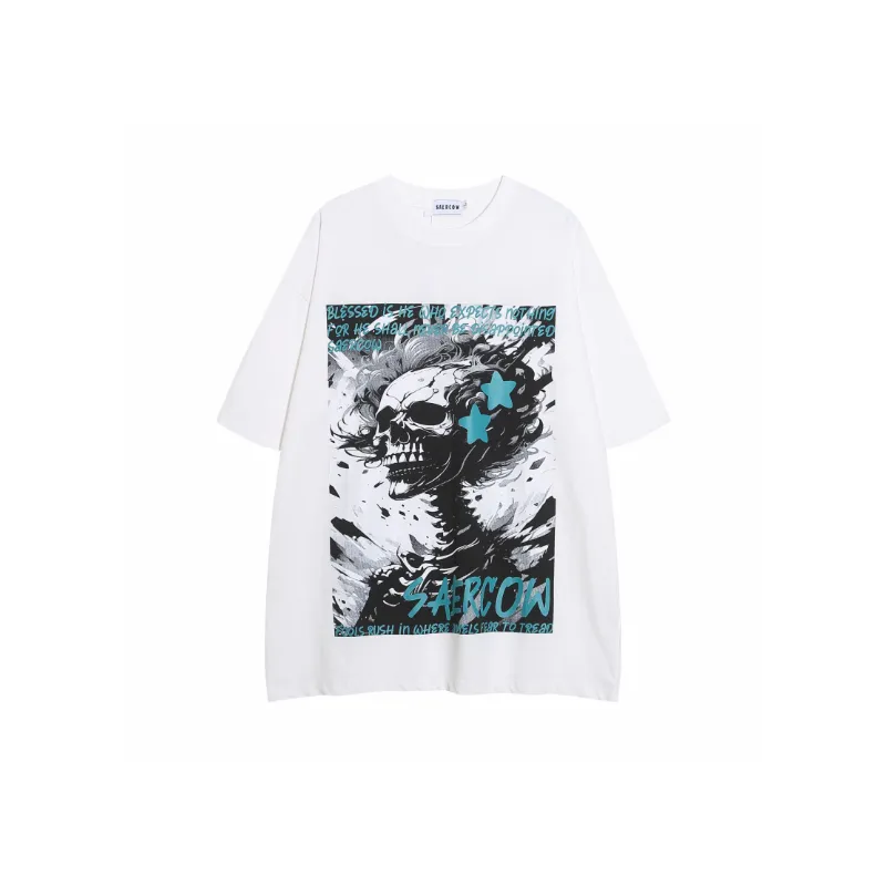 Trendy Print Cotton T Shirt-0