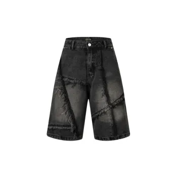 Retro Washed Denim Shorts