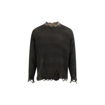 Simple Loose Cotton Blended Fabric Sweater