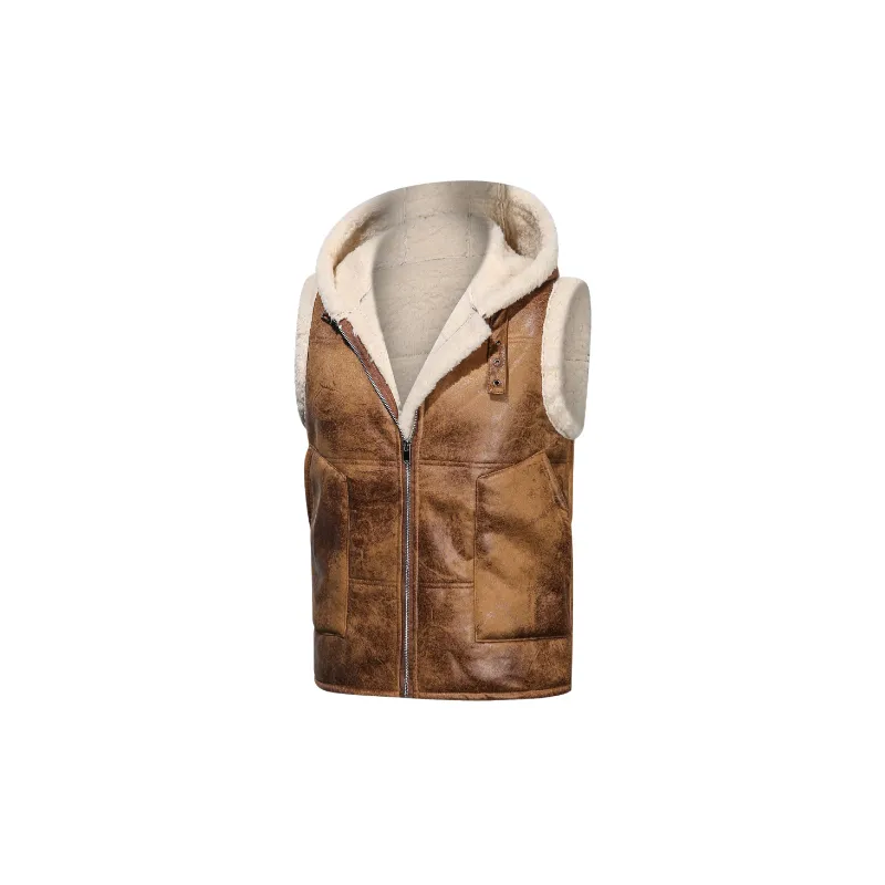 Casual Warm Suede Vest-0