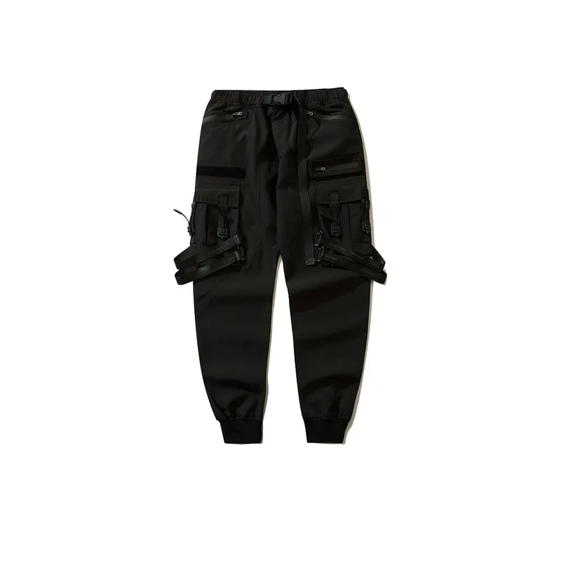 Functional Style Cockwork Loose Leg Bundling Tactical Multi Pocket Cargo Pants