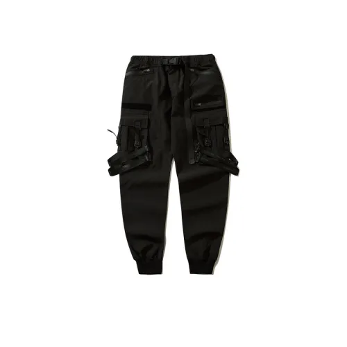 Functional Style Cockwork Loose Leg Bundling Tactical Multi-Pocket Cargo Pants