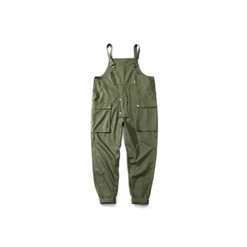 Retro Loose Blended Synthetic Fabrics Overall