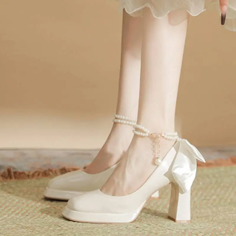 Simple Sequins High Heels-13