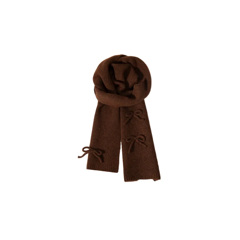 Cute Bow Knit Scarf-9