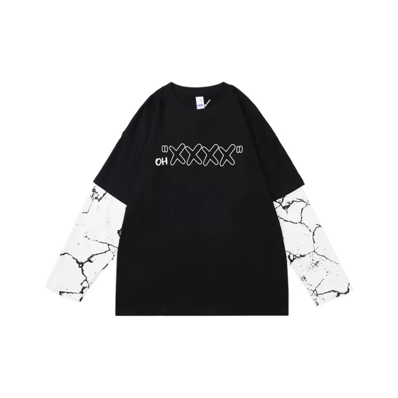 Original Fake Two piece Long Sleeve T shirt