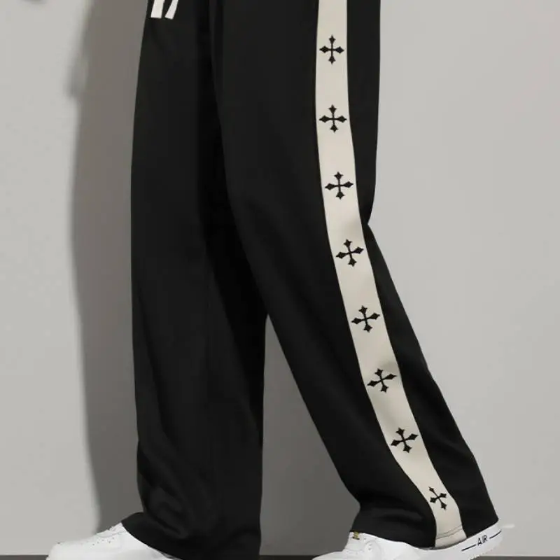Casual Loose Polyester Sports Pants-11