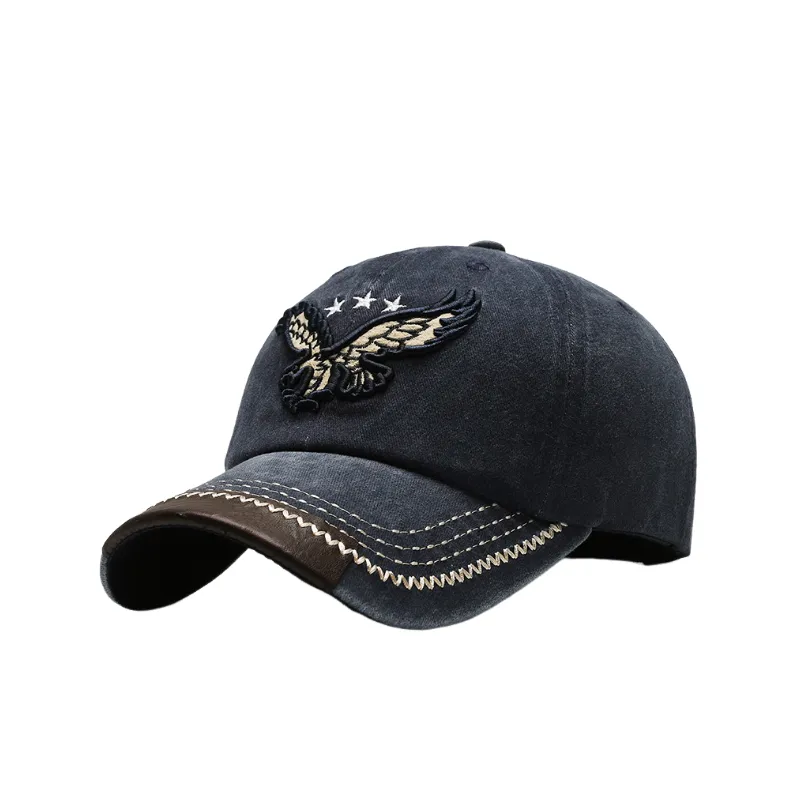 Retro Simple Peaked Cap Man-0
