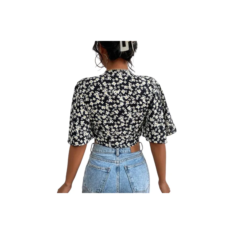 Boho Printed Chiffon Shirt-3
