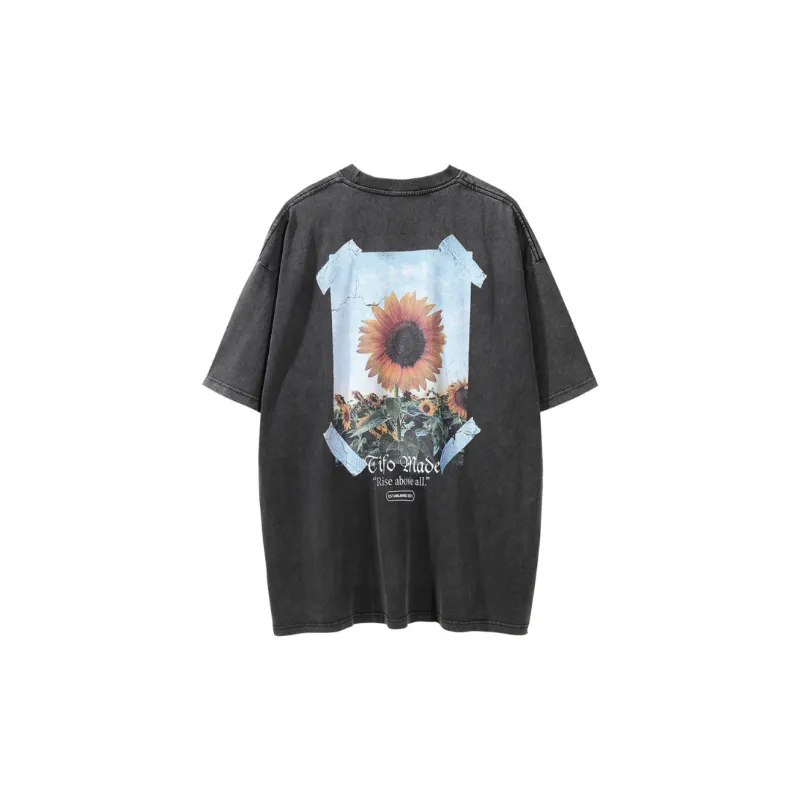 Casual Loose Cotton T Shirt-5