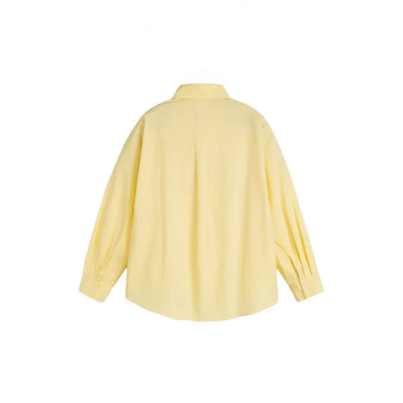 Loose Plain 100% Cotton Shirt Unisex-6
