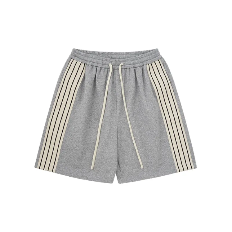 Retro Loose Cotton Sports Shorts-12
