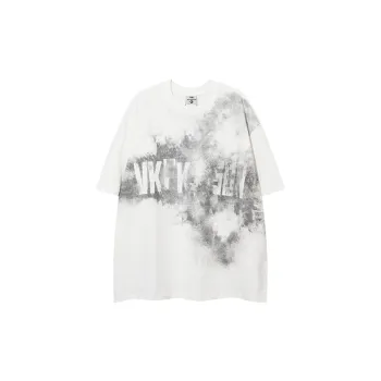 High Street Ink Letters Printed Short Sleeved T Shirt
