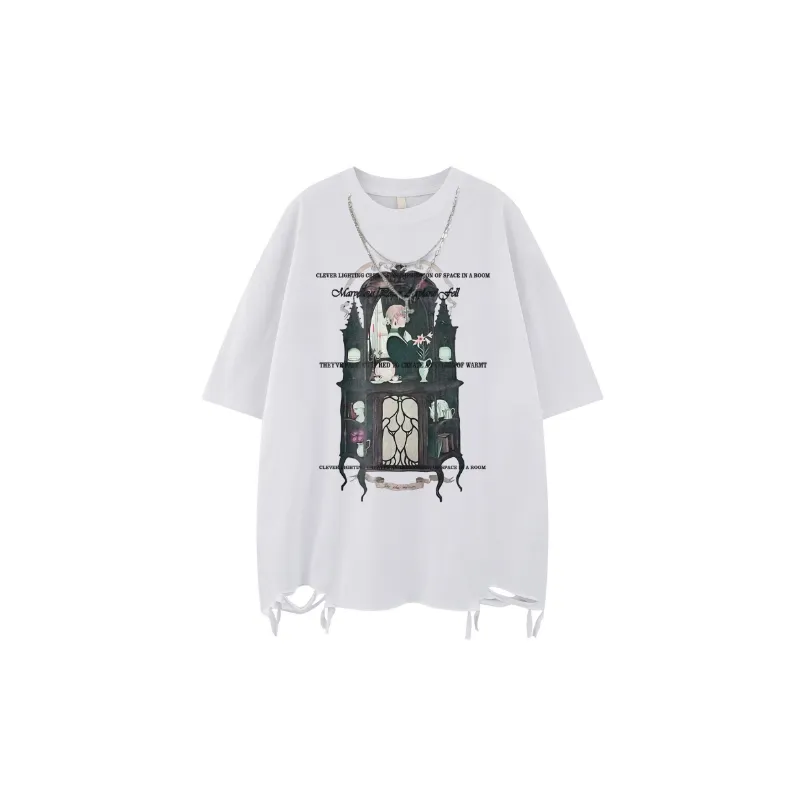 Trendy Loose 100% Cotton T Shirt-0