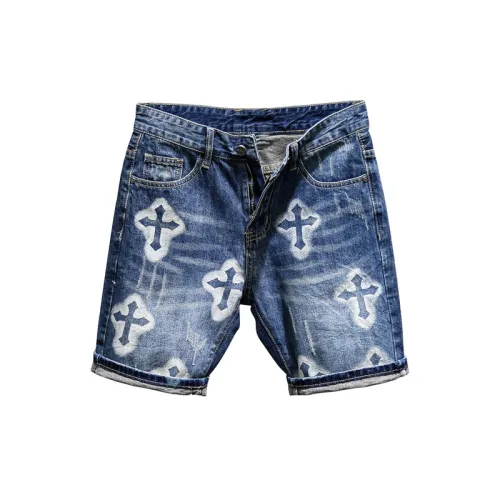 Trendy Style Straight Denim Shorts