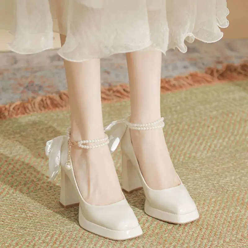 Simple Sequins High Heels-12