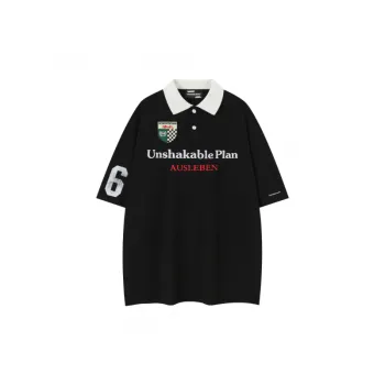 Trendy Versatile Letter Embroidered Short Sleeved T Shirt