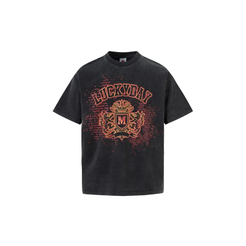 Basics Distress 100% Cotton T Shirt-0