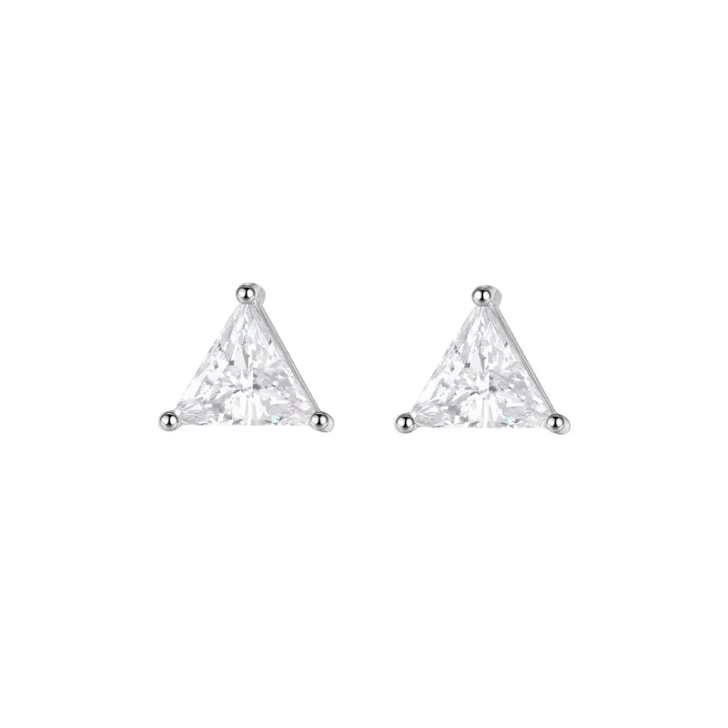 Simple Rhinestone Ear Stud Women-0