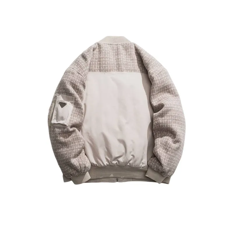 New Stitching Printed Cotton padded Jacket-1