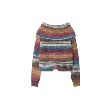 Retro Loose Acrylic Fibres Sweater Women
