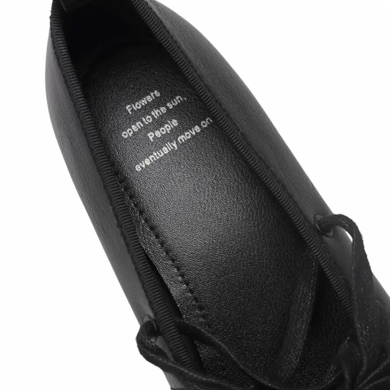 Simple Plain Mary Jane Shoes-7