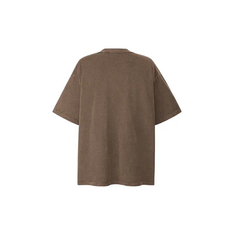 Retro Washed Cotton T Shirt Unisex-5
