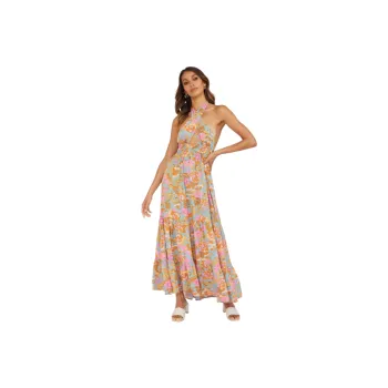 Sexy Random Print Cotton Dress Women