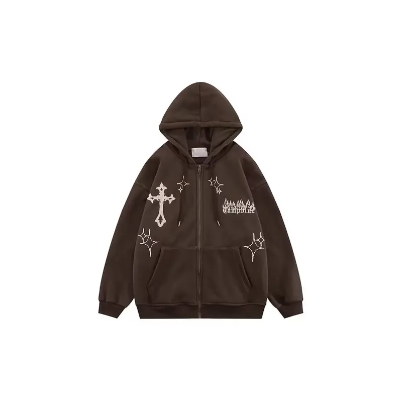 Fashion Embroidered Sports Sweatshirt-0
