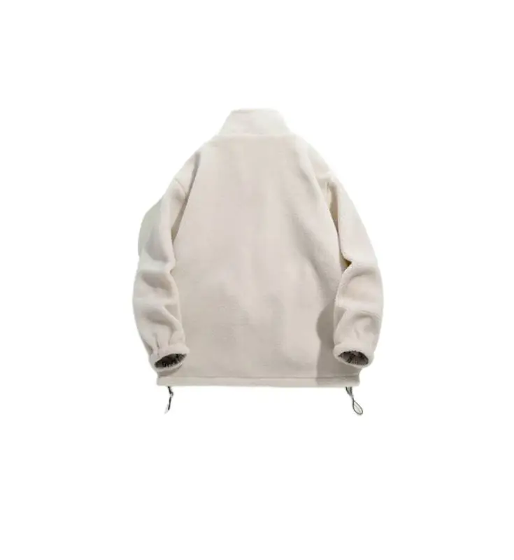 Thickened Fleece lined Warm Double sided Wearing Lambskin Jacket-3