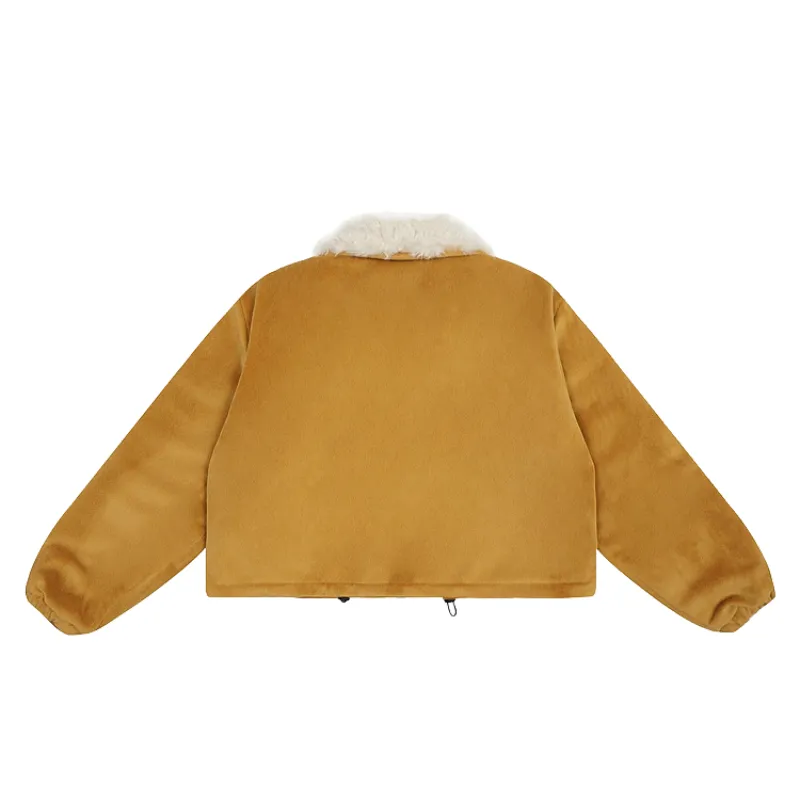 Fashionable Loose Quilted Jacket Women-5