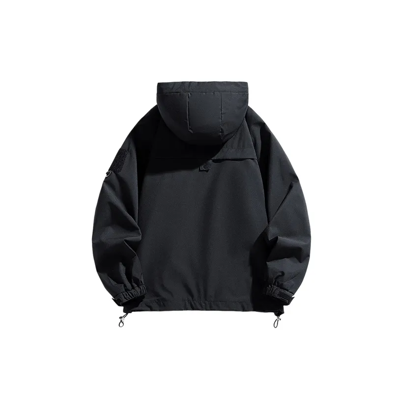 Loose Fashionable Blended Synthetic Fabrics Outdoor Jacket-6