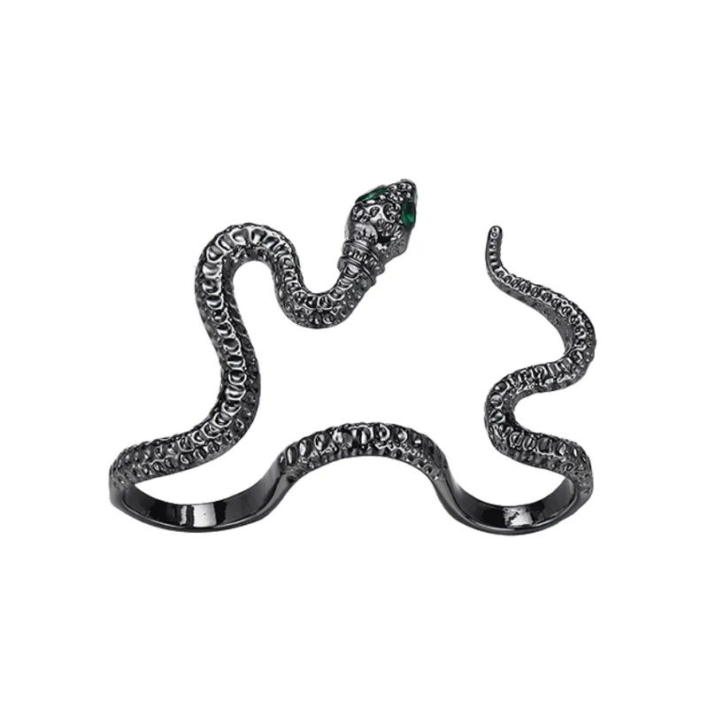 Hip hop Black Snake Ring