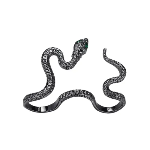 Hip hop Black Snake Ring