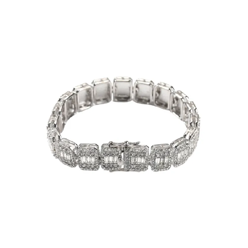 Trendy Fashionable Alloy Nine Square Bracelet-2