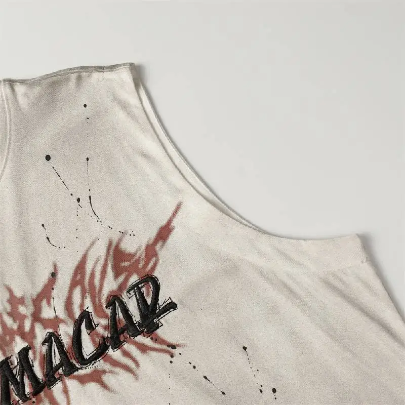 Casual Embroidered Cotton Vest-5
