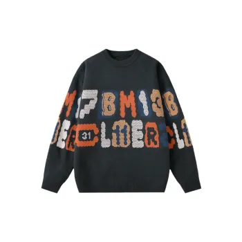 Casual Contrast Color Sweater