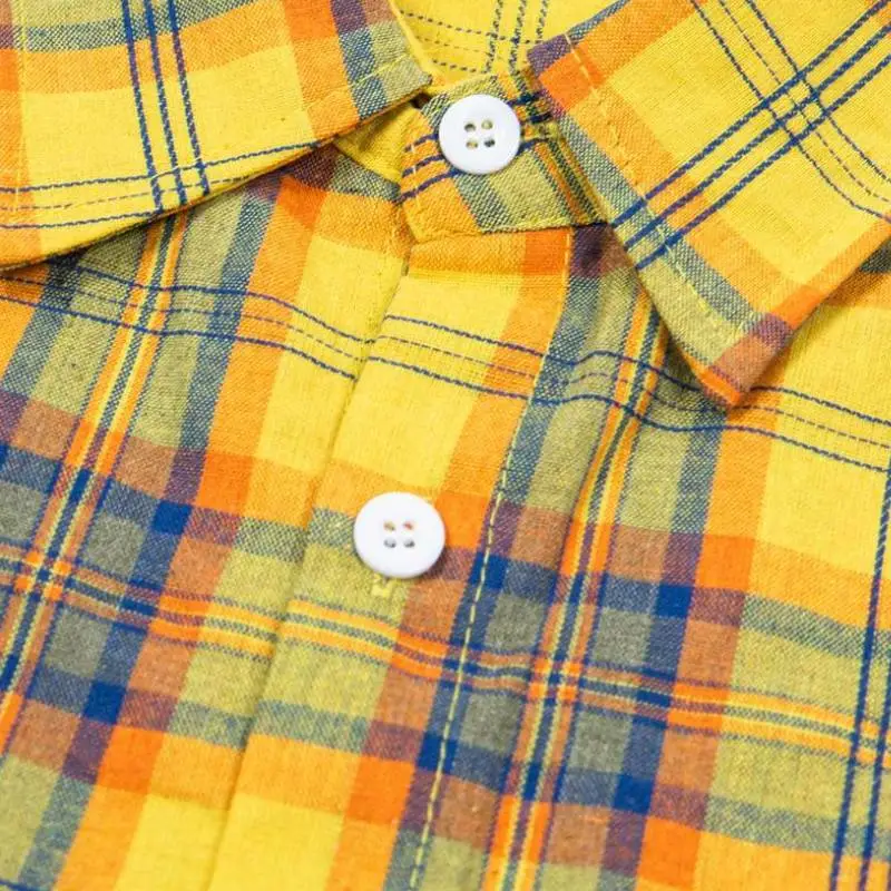 Simple Loose Cotton Blended Fabric Shirt-2
